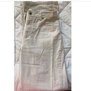 White/cream wide leg pants